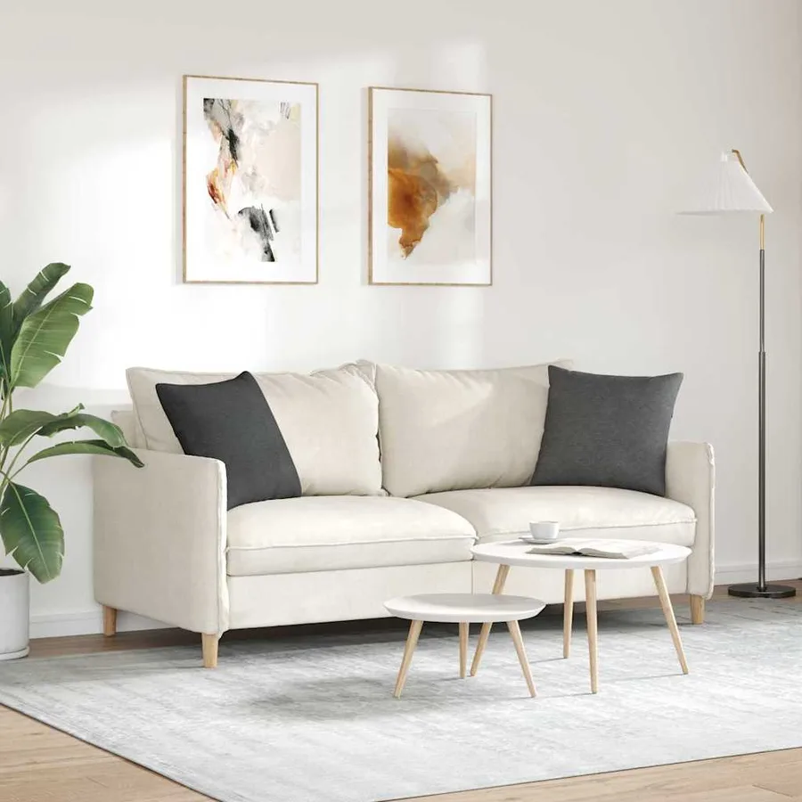 Coussins de canapé 2 pcs Gris foncé 45 x 45 cm - 4