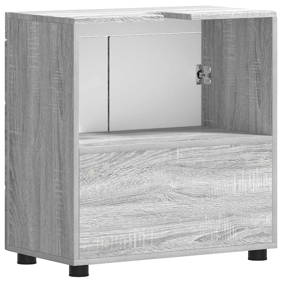 Ensemble d'armoire de salle de bain TULUM Gris Sonoma - 7