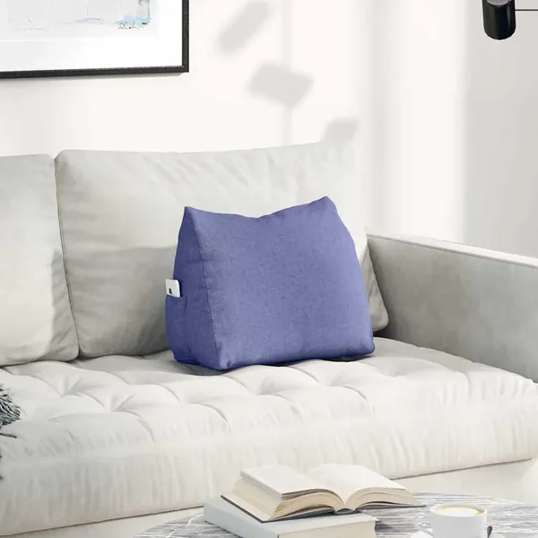Coussin de Dos Bleu denim 45 x 20 x 35 cm tissu