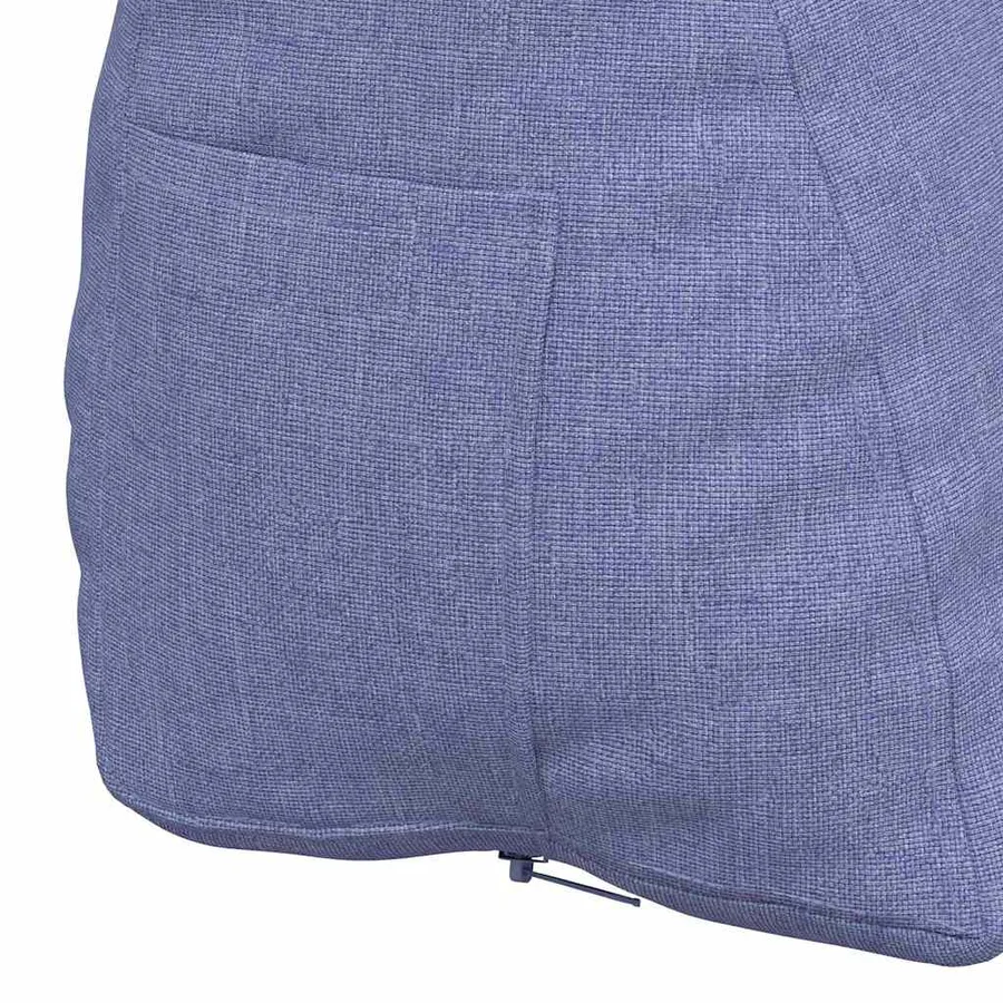 Coussin de Dos Bleu denim 45 x 20 x 35 cm tissu - 9