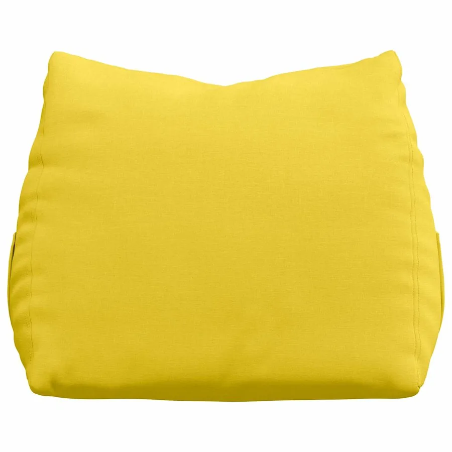 Coussin de Dos Jaune clair 60 x 20 x 50 cm tissu - 6
