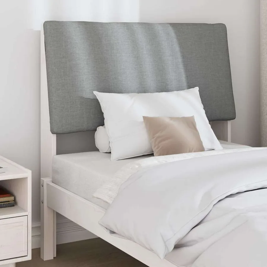 Tête de lit capitonnée Gris clair 100 cm Pin massif - 3