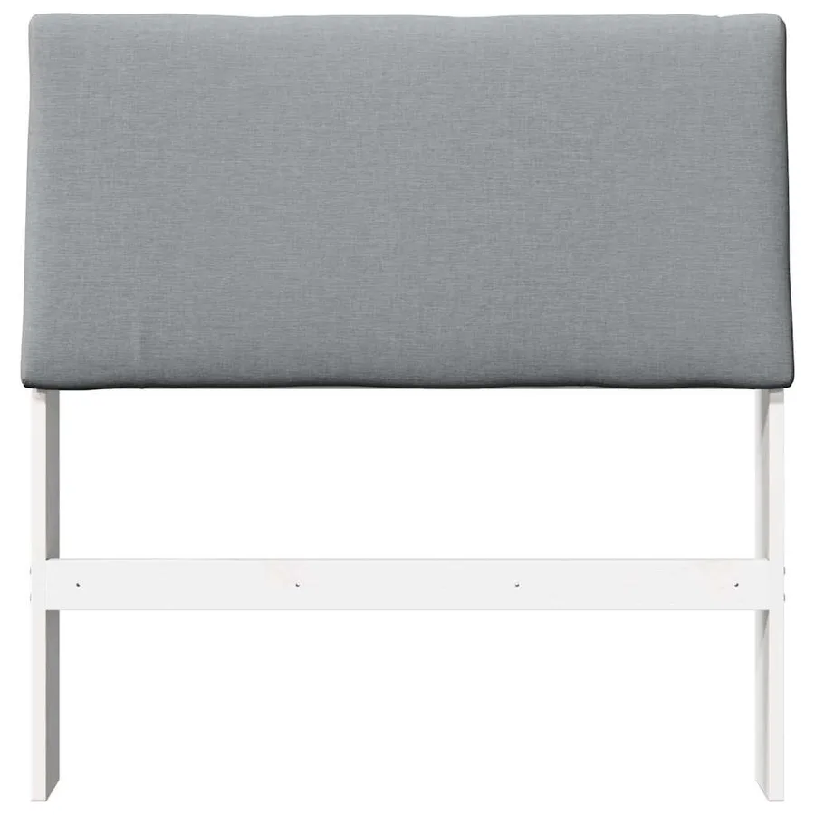 Tête de lit capitonnée Gris clair 100 cm Pin massif - 4