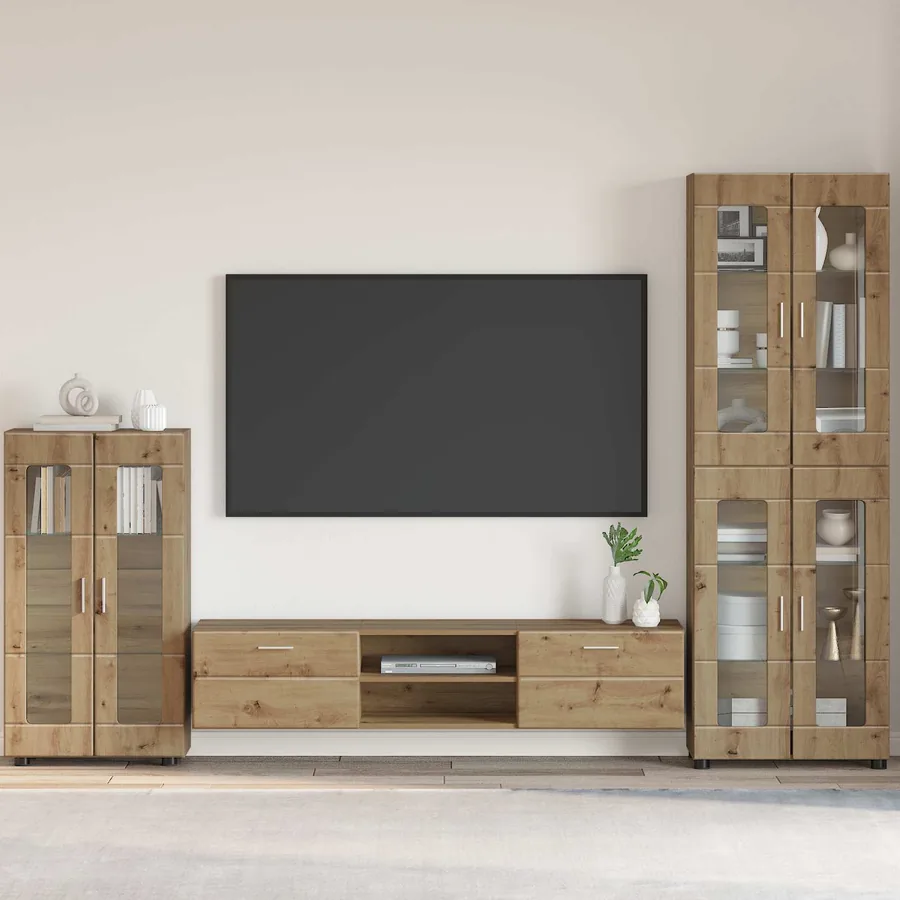 Buffet FLORIN 55,5 x 29 x 100 cm Chêne artisanal