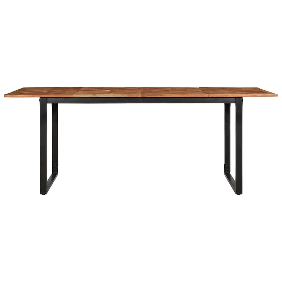 Table à manger 200x100x75 cm bois massif d'acacia - 2