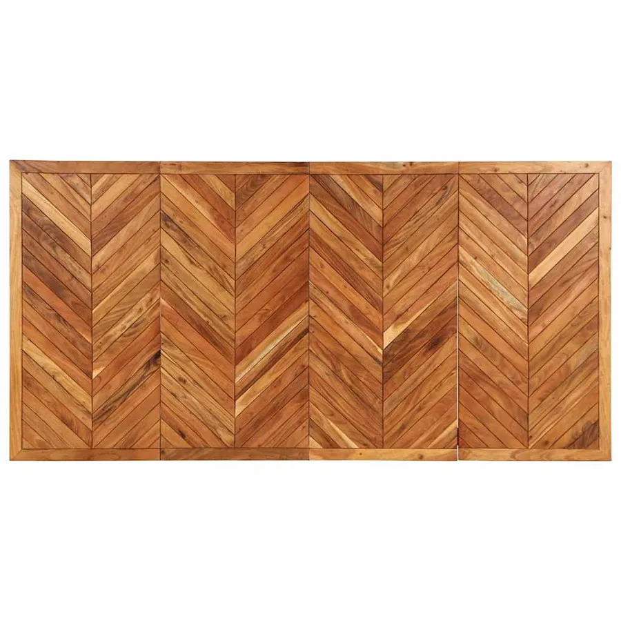 Table à manger 200x100x75 cm bois massif d'acacia - 4