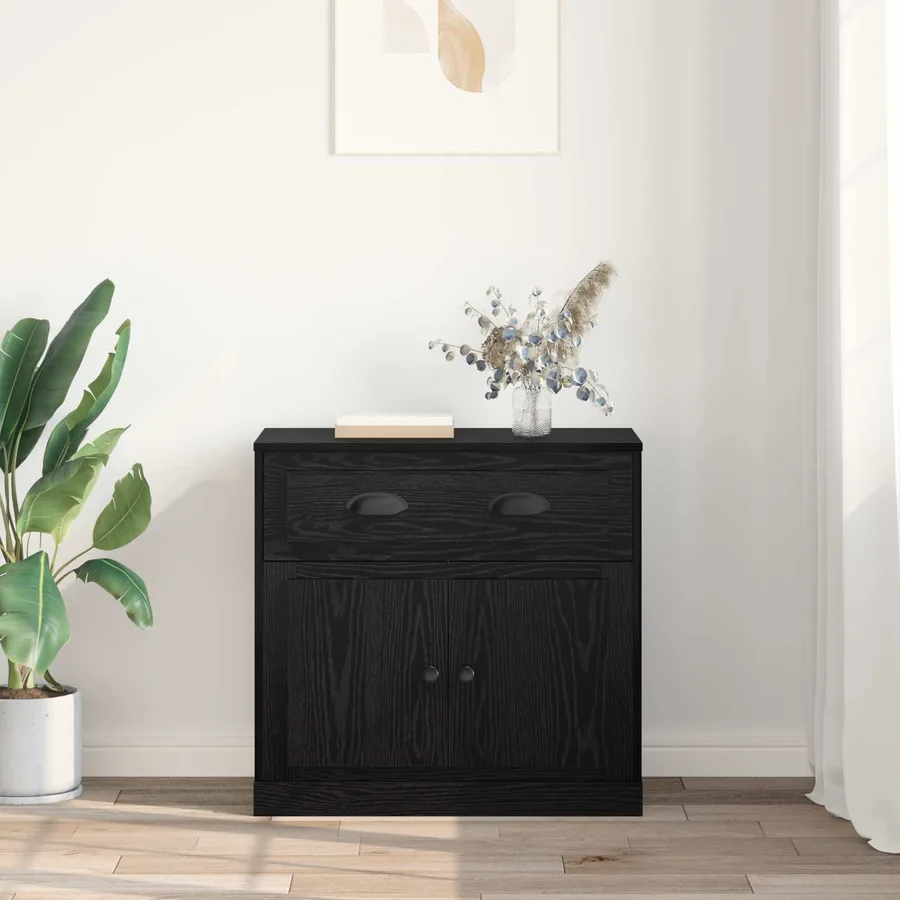Haut Armoire Chêne noir 70 x 35,5 x 67,5 cm Bois d'ingénierie - 4