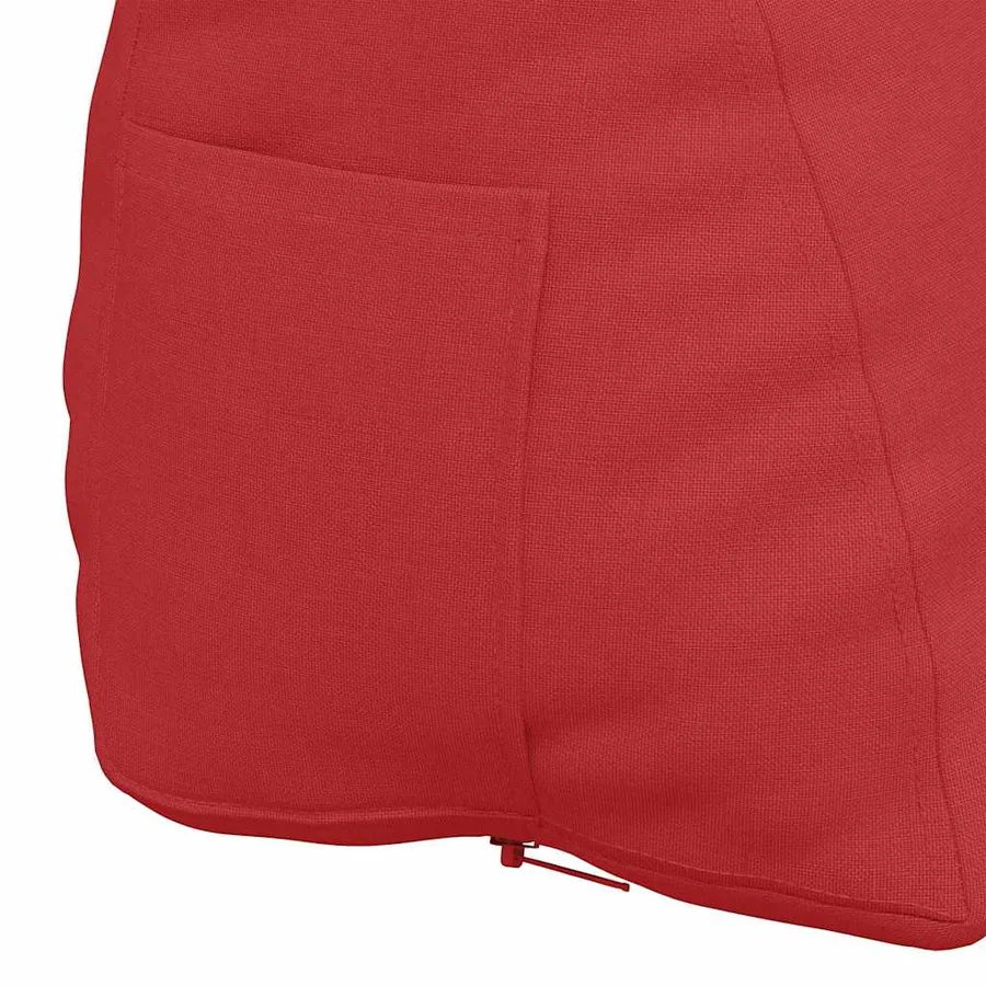Coussin de Dos Rouge 45 x 20 x 35 cm tissu - 9