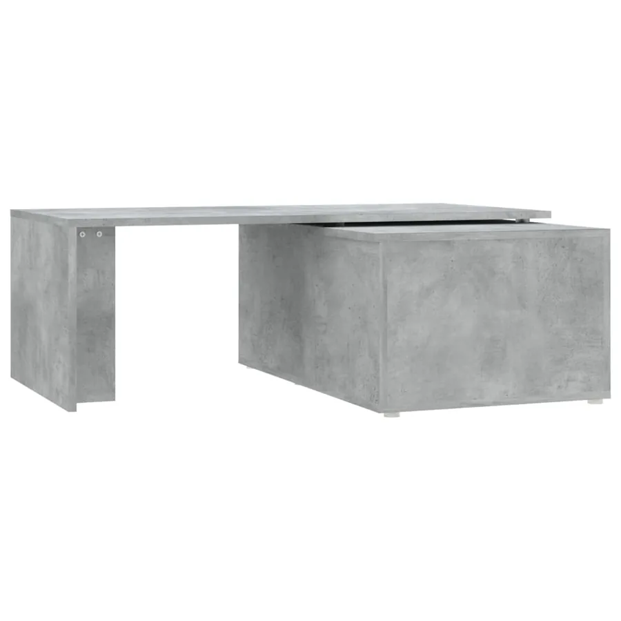 Table basse gris béton 150x50x35 cm bois d'ingénierie - 7