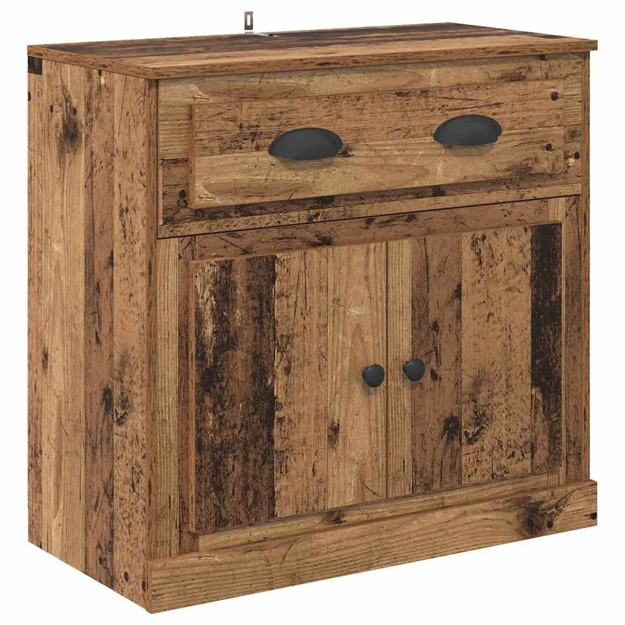 Buffets 2 pcs Bois Ancien 70 x 35,5 x 67,5 cm Bois d'ingénierie - 7