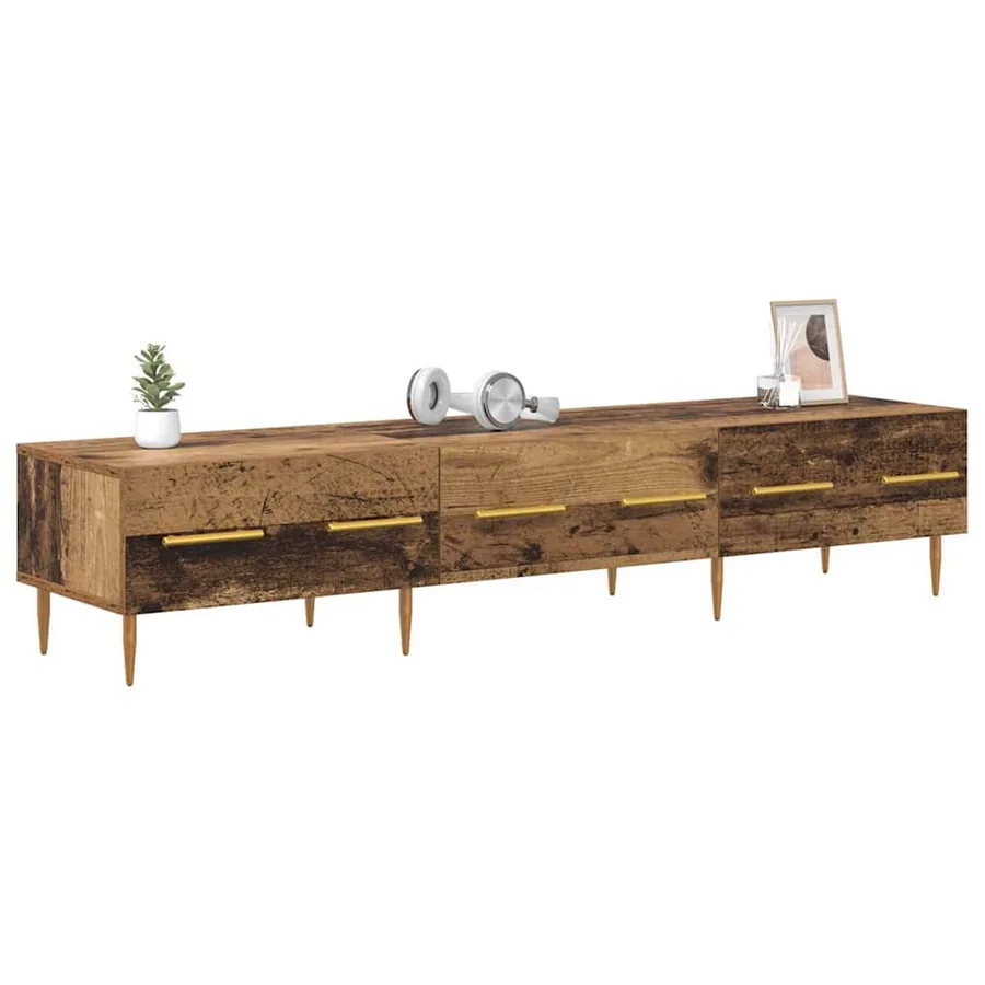 Meuble TV Bois Ancien 150 x 36 x 30 cm Bois d'ingénierie - 3