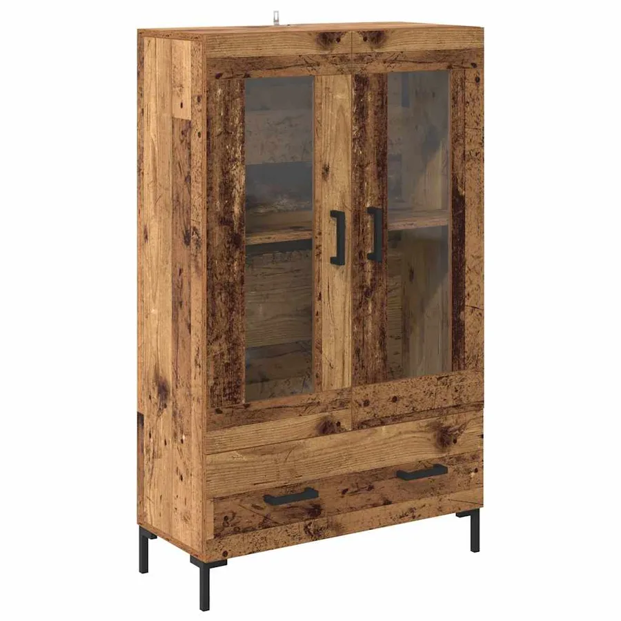 Haut Armoire Bois Ancien 69,5 x 31 x 115 cm Bois d'ingénierie - 2