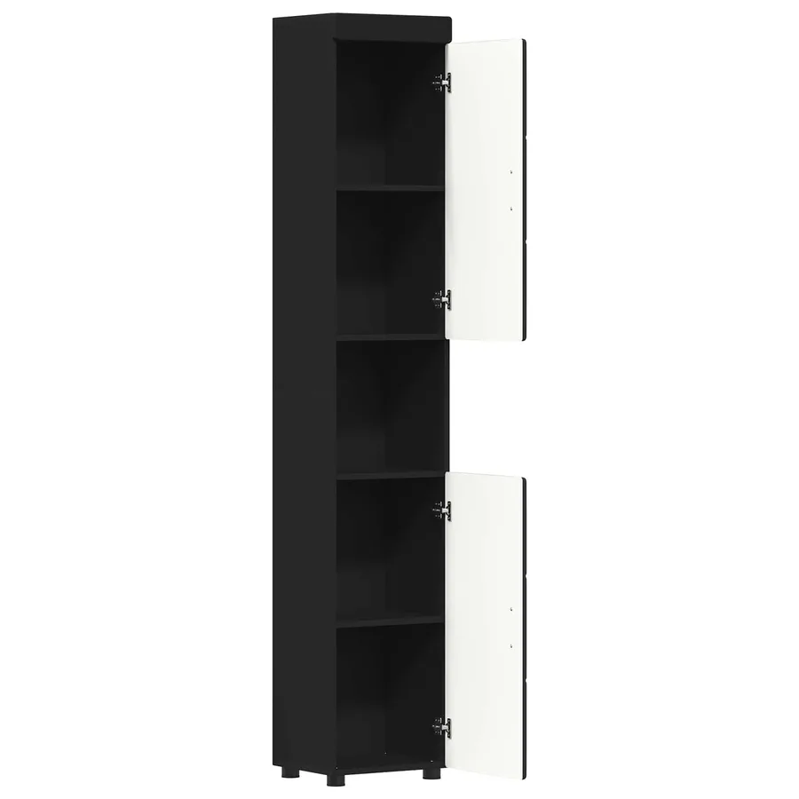 Ensemble d'armoire de salle de bain TULUM Noir - 5