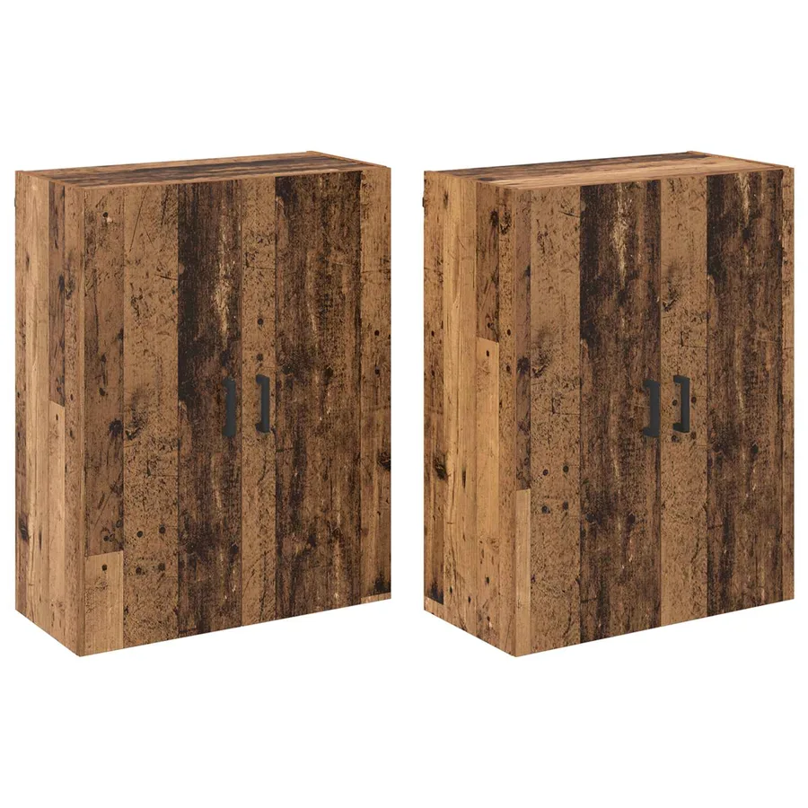 Armoire Murale 2 pcs Bois ancien 69,5 x 34 x 90 cm - 2