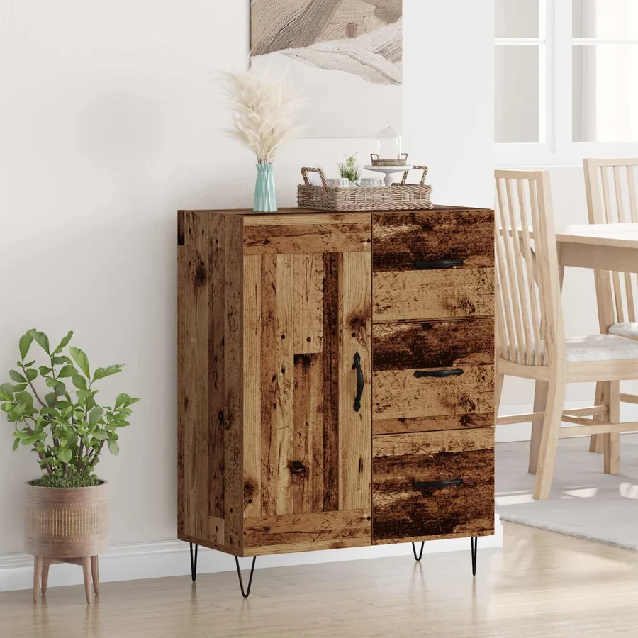 Buffet Bois ancien 69,5 x 34 x 90 cm Bois d’ingénierie