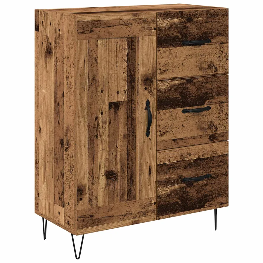 Buffet Bois ancien 69,5 x 34 x 90 cm Bois d’ingénierie - 2