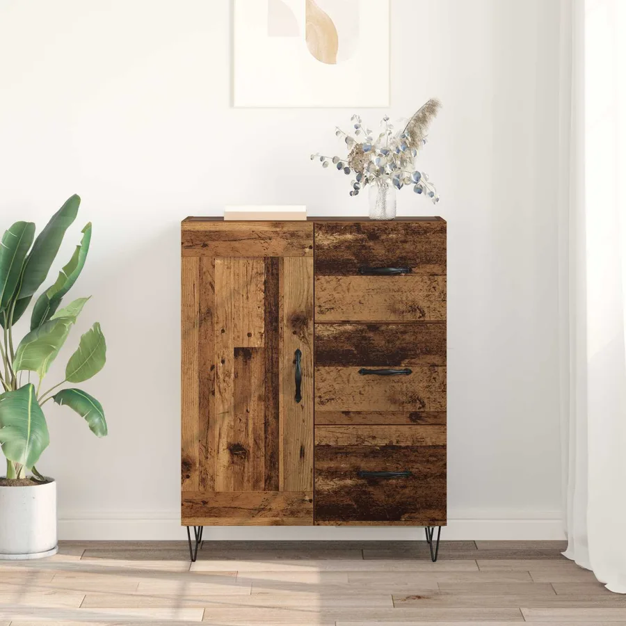 Buffet Bois ancien 69,5 x 34 x 90 cm Bois d’ingénierie - 4