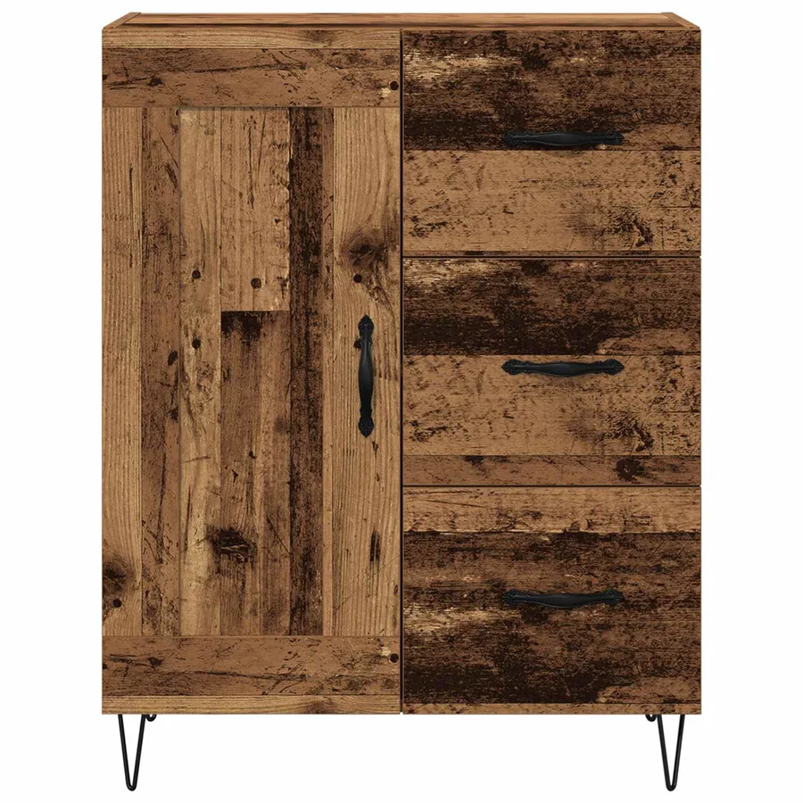 Buffet Bois ancien 69,5 x 34 x 90 cm Bois d’ingénierie - 6