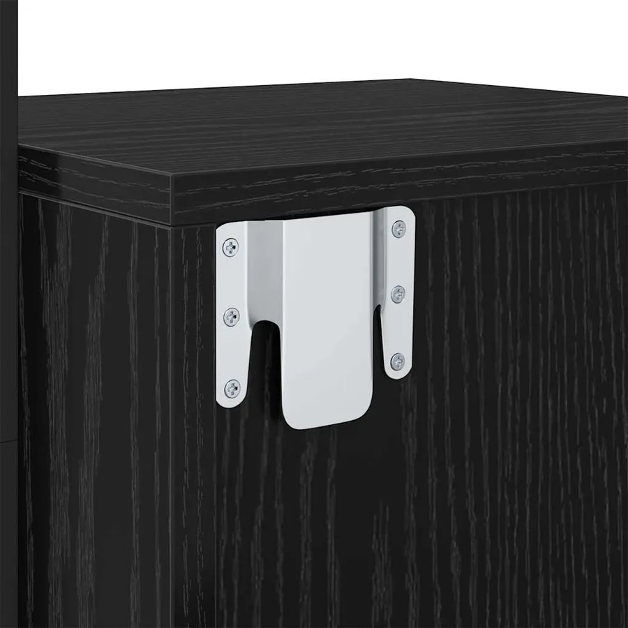 Cabinet de chevet avec tiroir 2 pcs Chêne noir 35 x 30 x 51 cm - 12