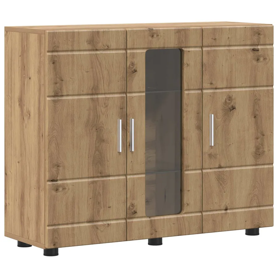 Cabinet en Bois Chêne artisanal Bois d'ingénierie - 2