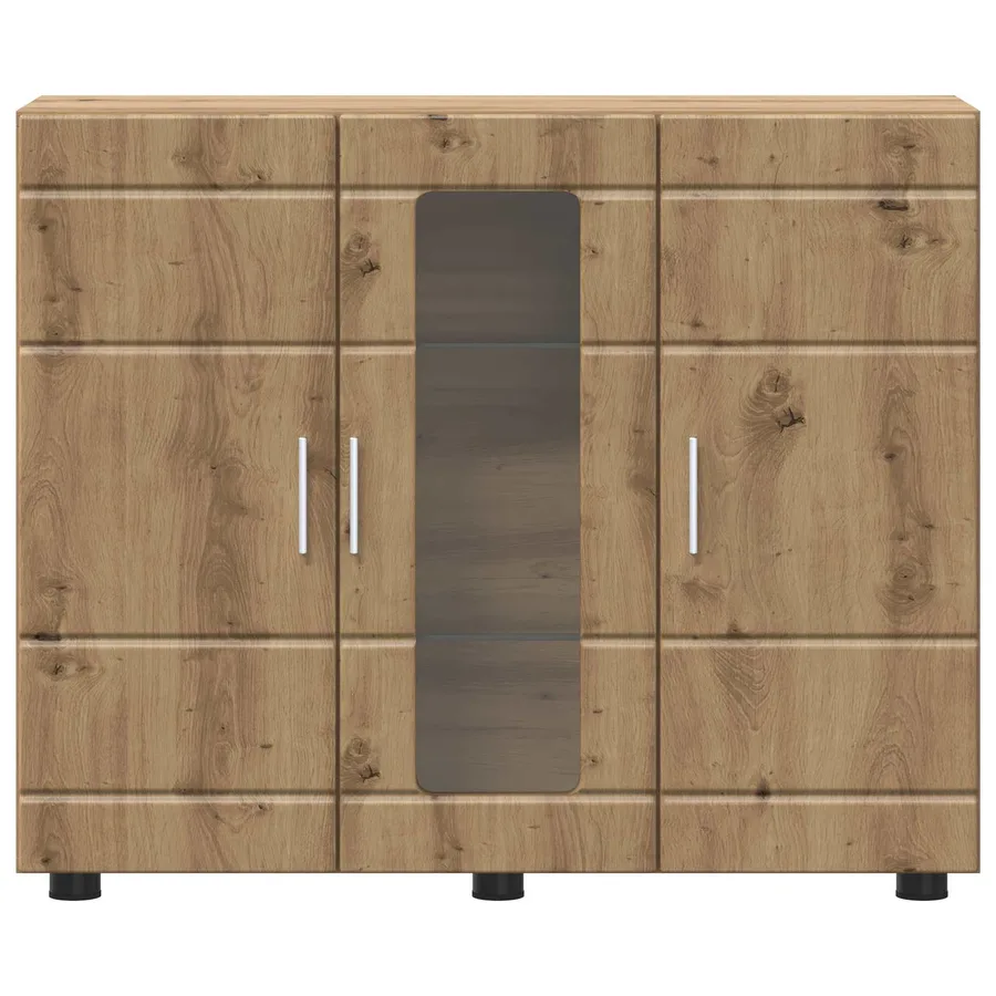 Cabinet en Bois Chêne artisanal Bois d'ingénierie - 6