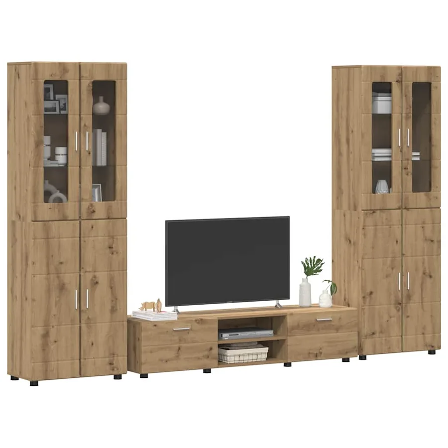 Ensemble meuble TV FLORIN 3 pcs Chêne artisanal - 3