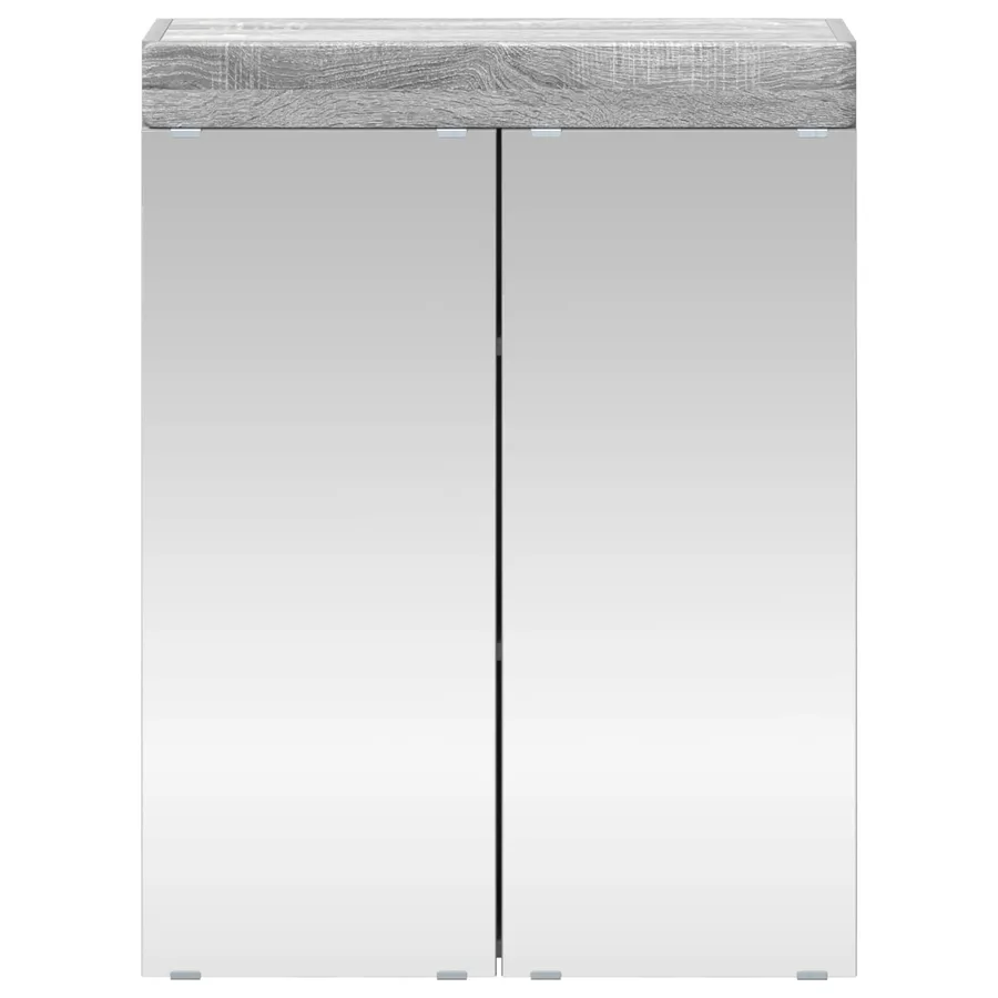 Amoire de salle de bain avec miroir TULUM Gris Sonoma - 6