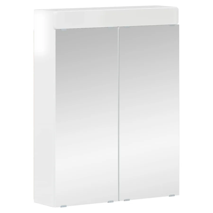 Amoire de salle de bain avec miroir TULUM Blanc brillant - 2