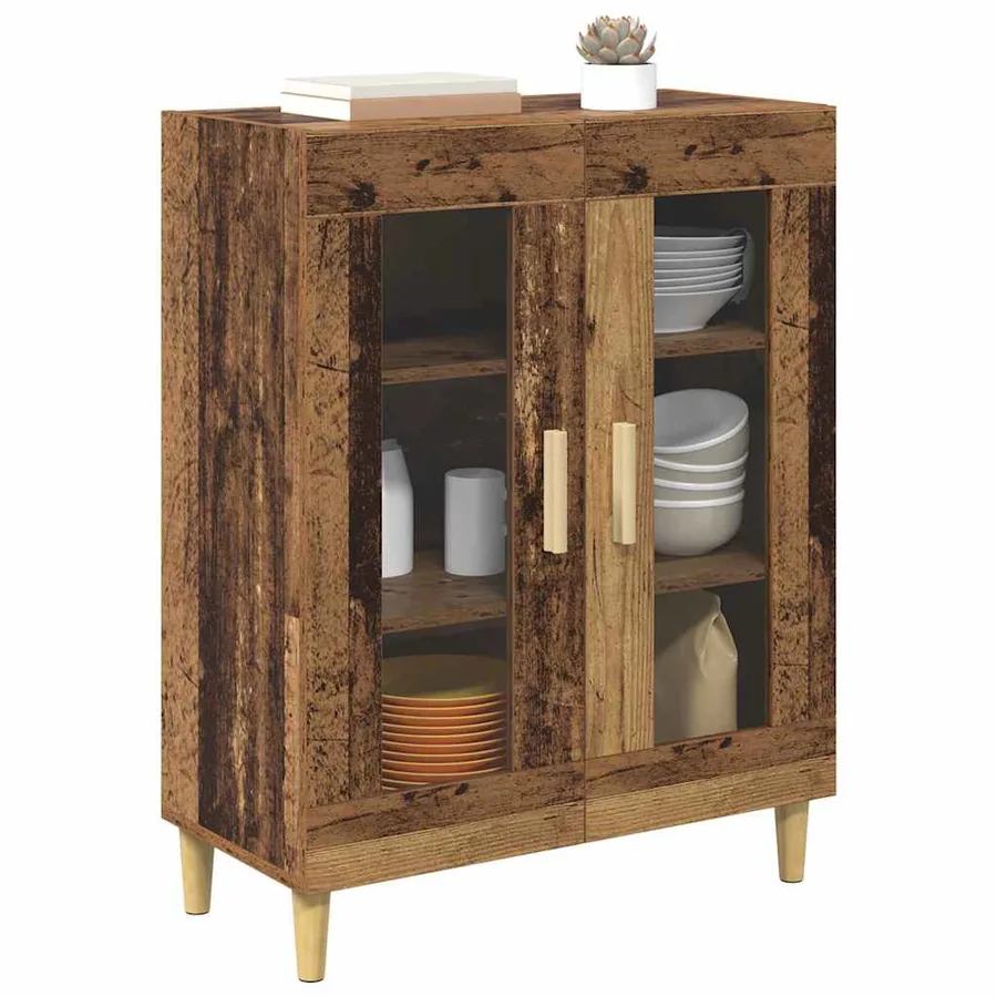 Buffet Bois Ancien 69,5 x 34 x 90 cm Bois d'ingénierie - 3