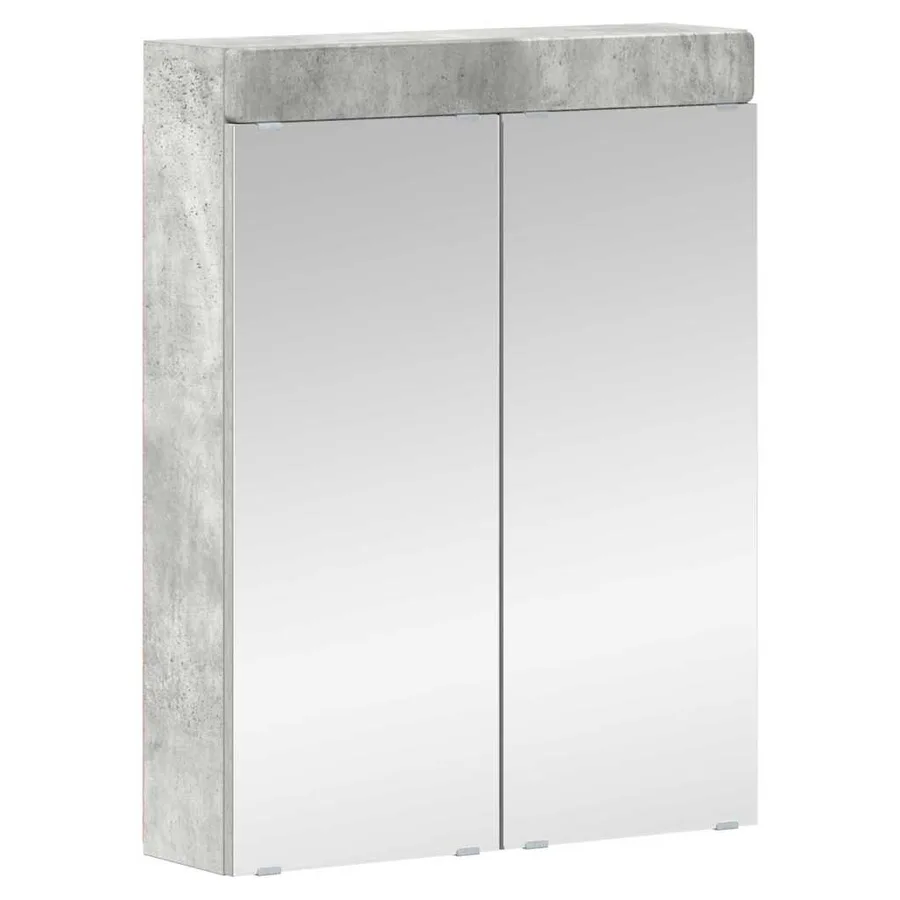 Ensemble de mobilier de salle de bain TULUM 2 pcs Gris béton - 6