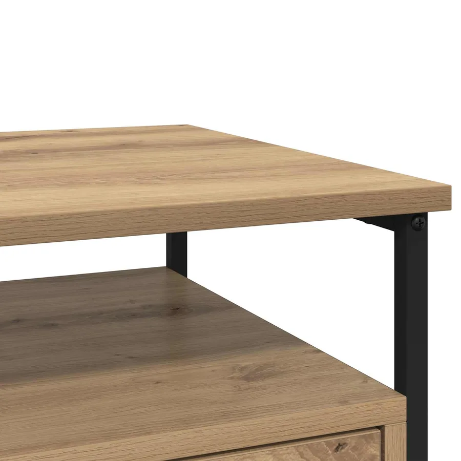 Cabinet de chevet 2 pc Chêne artisanal 40 x 42 x 55 cm - 11