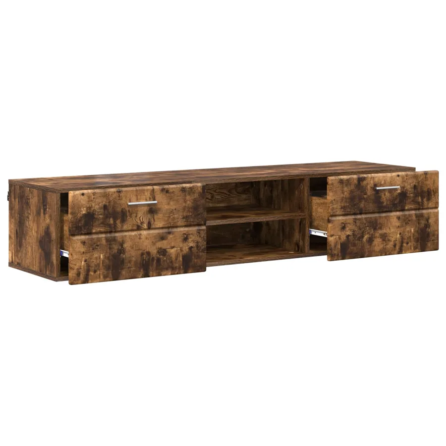 Cabinet en Bois Chêne fumé 150 x 39 x 30 cm Bois d'ingénierie - 5