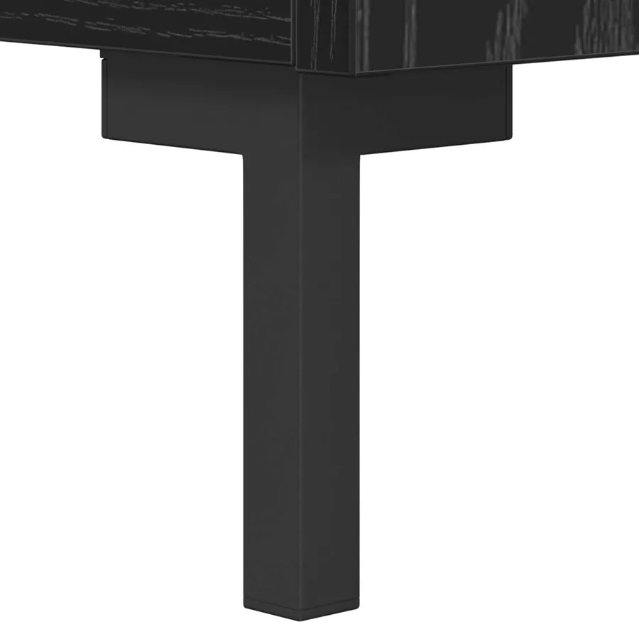 Buffet Chêne noir 34,5 x 34 x 90 cm Bois d'ingénierie - 11