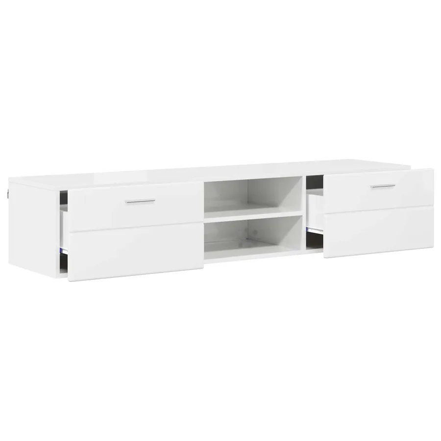 Cabinet en Bois Gris béton 150 x 39 x 30 cm Bois d'ingénierie - 5
