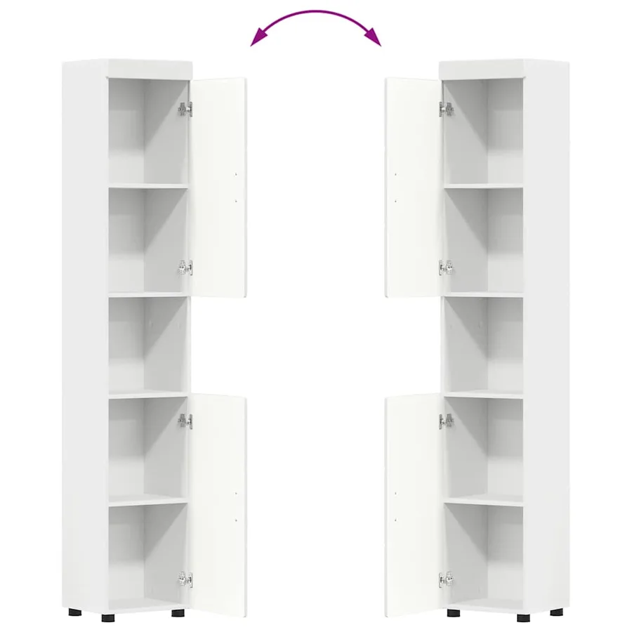 Ensemble de mobilier de salle de bain TULUM 3 pcs Blanc - 6