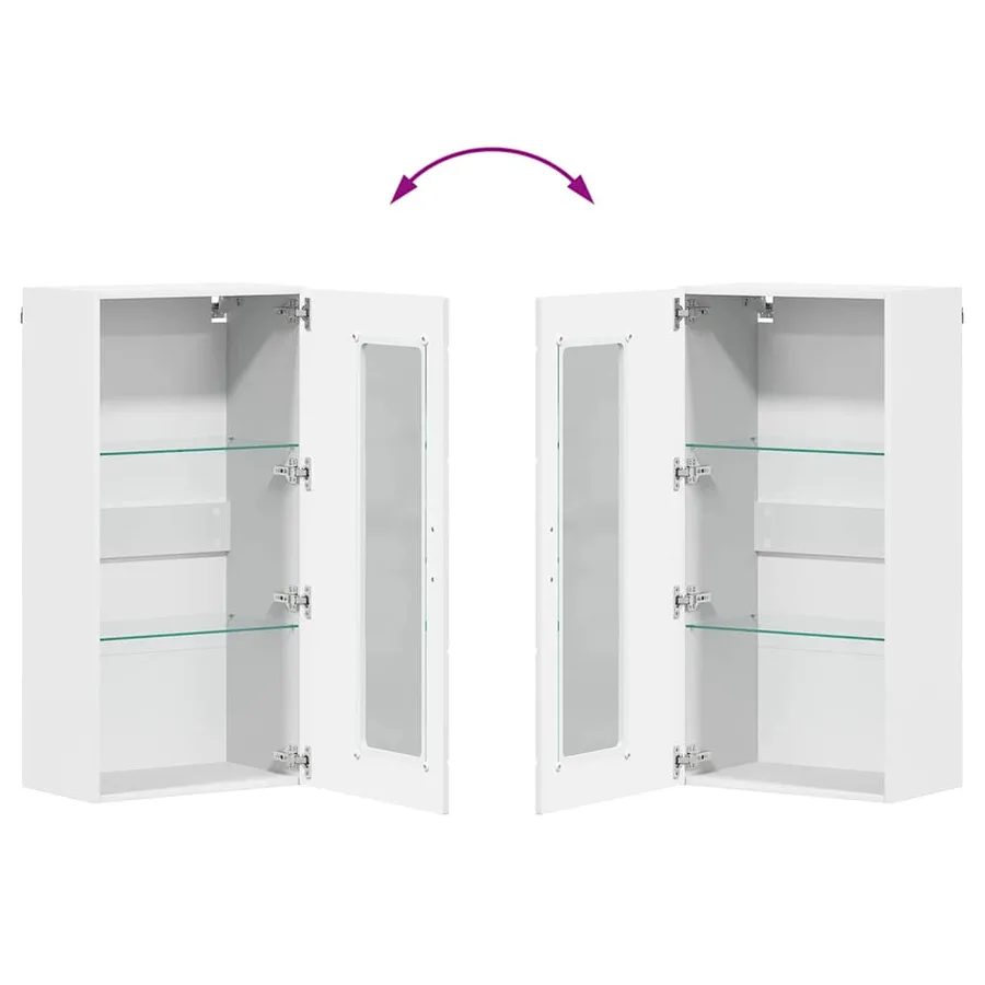 Ensemble meuble TV FLORIN 3 pcs Blanc Bois d'ingénierie - 13
