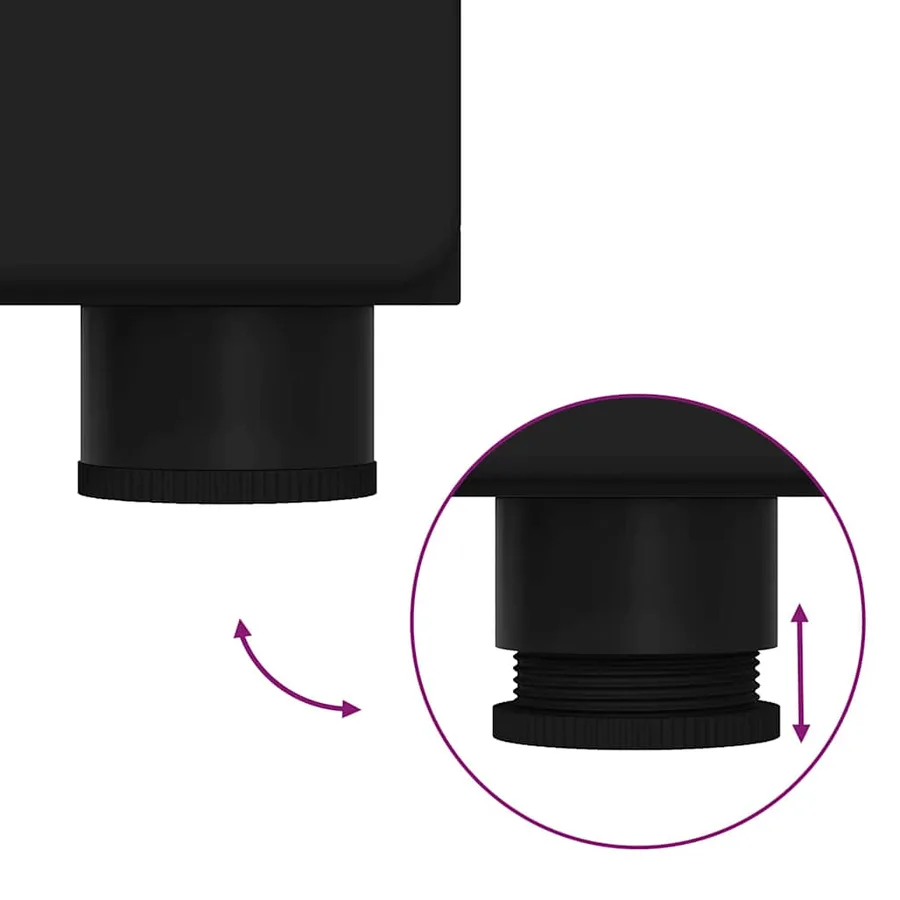 Ensemble de mobilier de salle de bain TULUM 2 pcs Noir - 10