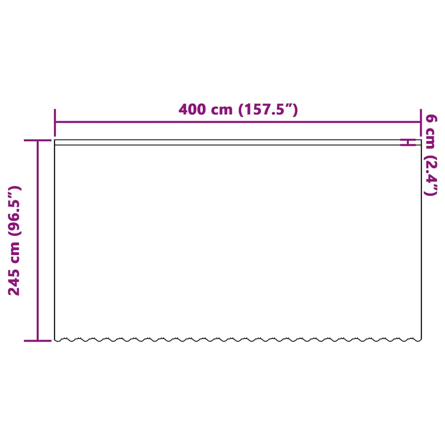 Rideau en Dentelle Floral Blanc 245 x 400 cm Polyester - 8