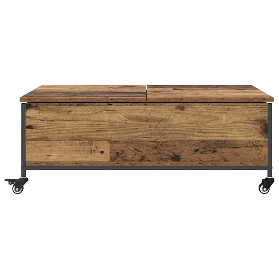 Table basse Bois Ancien 91 x 55 x 32 cm Bois d'ingénierie - 6