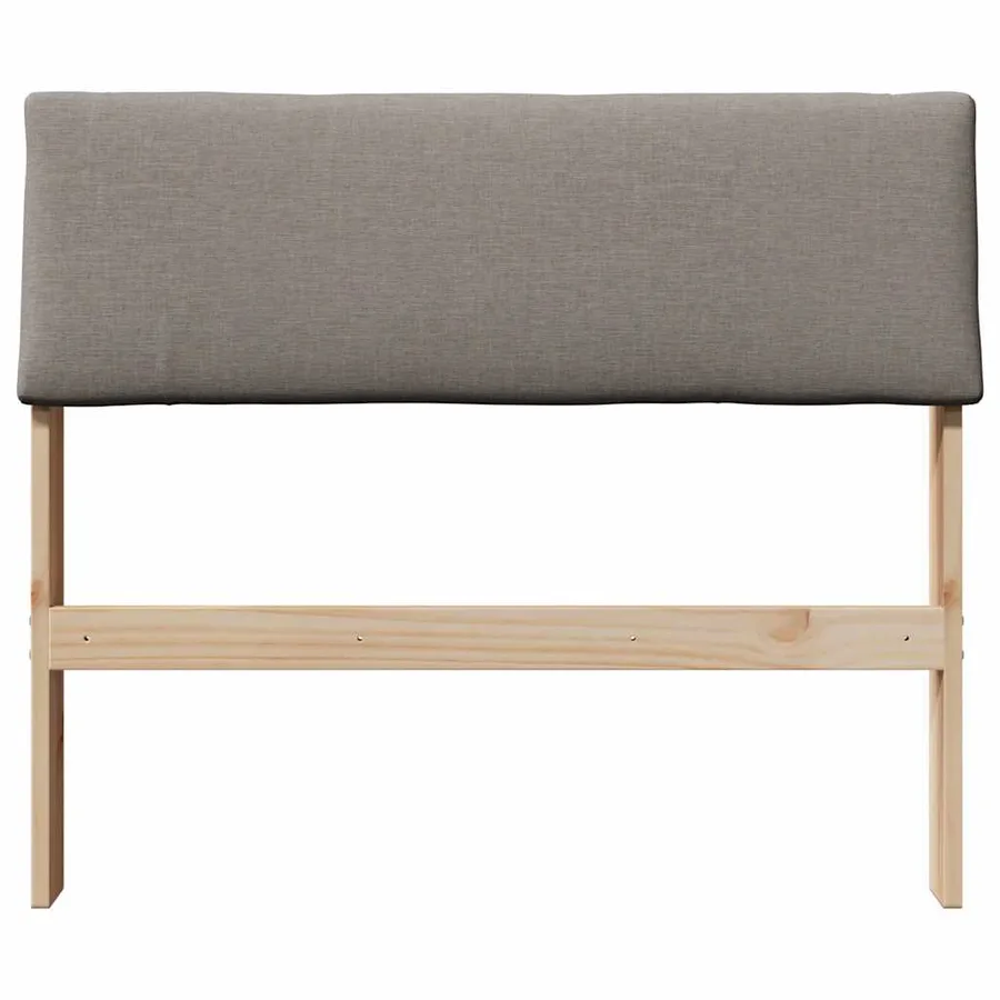 Tête de lit capitonnée Taupe 100 cm Pin massif - 4