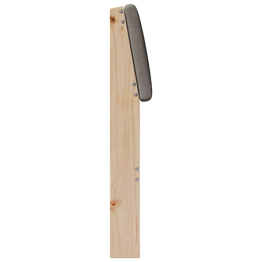 Tête de lit capitonnée Taupe 100 cm Pin massif - 5