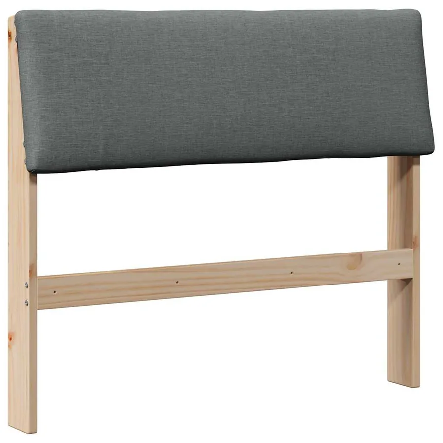 Tête de lit capitonnée Gris foncé 100 cm Pin massif - 2