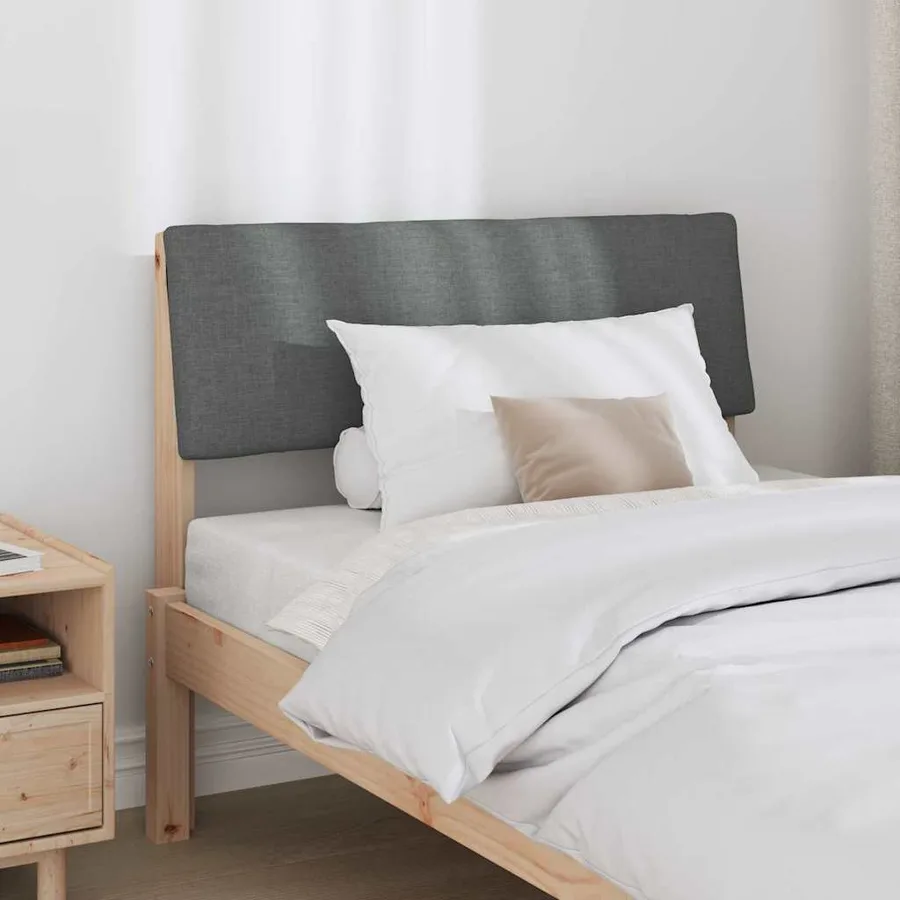 Tête de lit capitonnée Gris foncé 100 cm Pin massif - 3