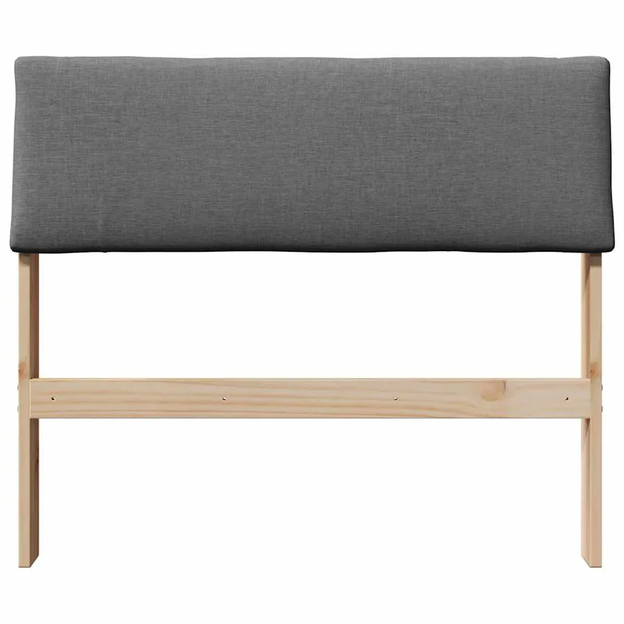 Tête de lit capitonnée Gris foncé 90 cm Pin massif - 4