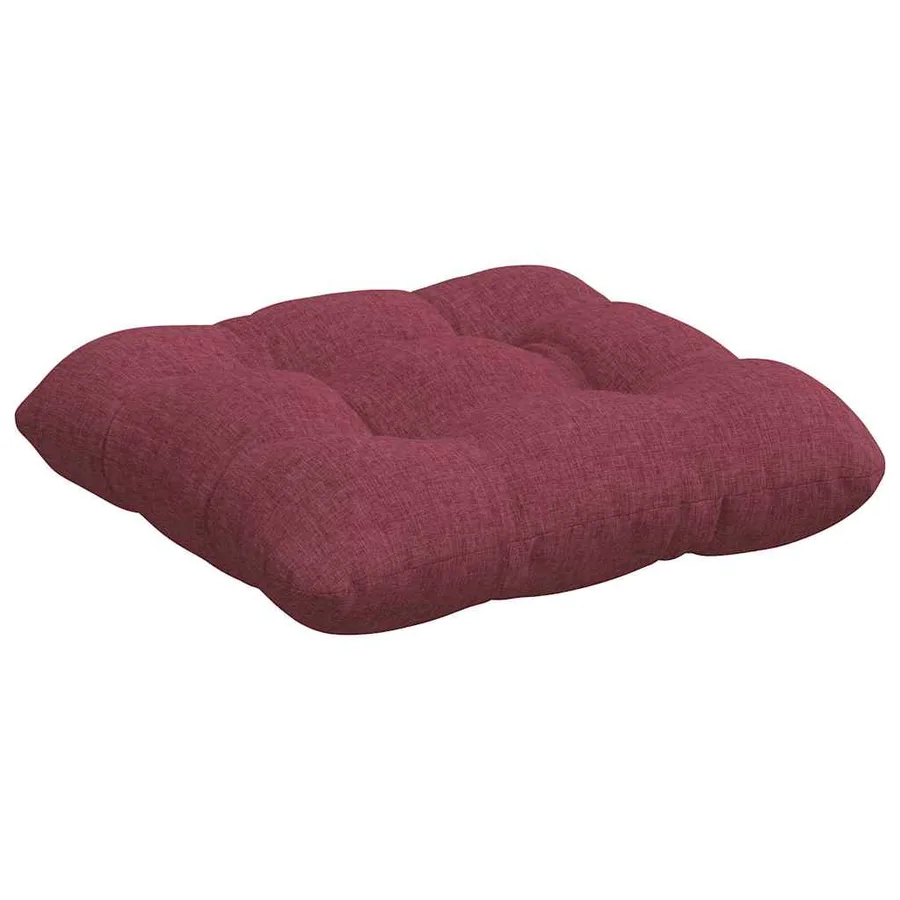 Coussins de siège 4 pcs Bordeaux 40 x 40 x 12 cm tissu - 5