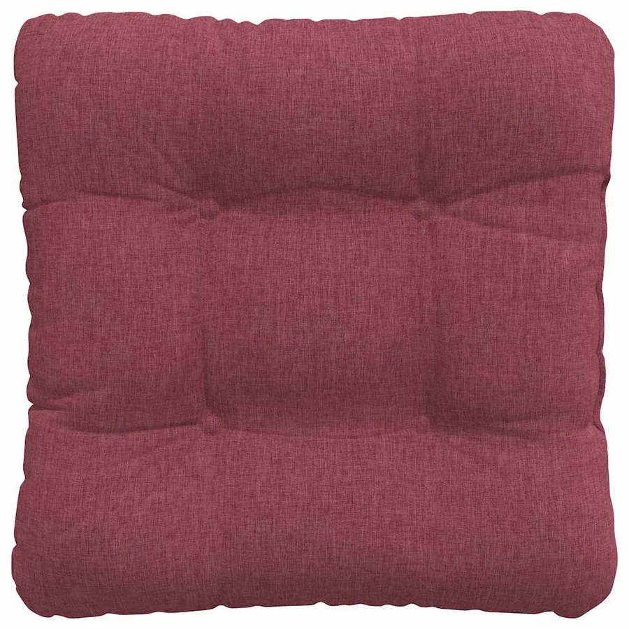 Coussins de siège 4 pcs Bordeaux 40 x 40 x 12 cm tissu - 7