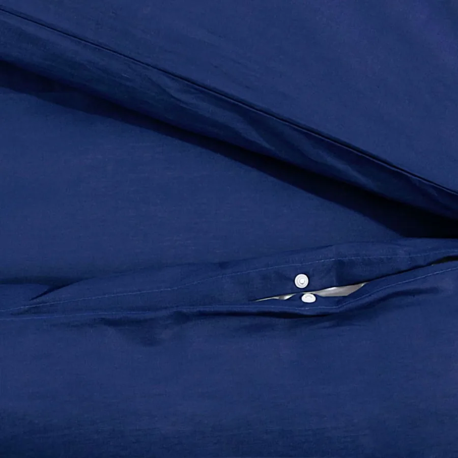 Ensemble de housse de couette Bleu marine 140x200 cm Microfibre - 8