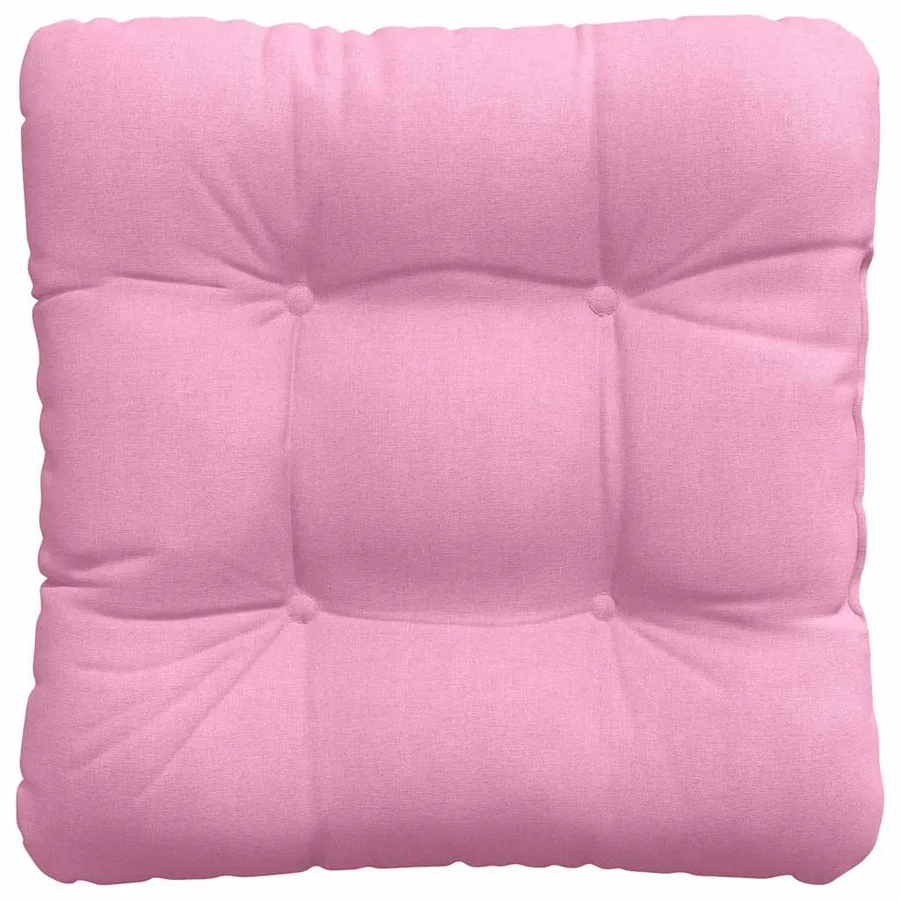Coussins de siège 4 pcs Rose 40 x 40 x 12 cm tissu - 7