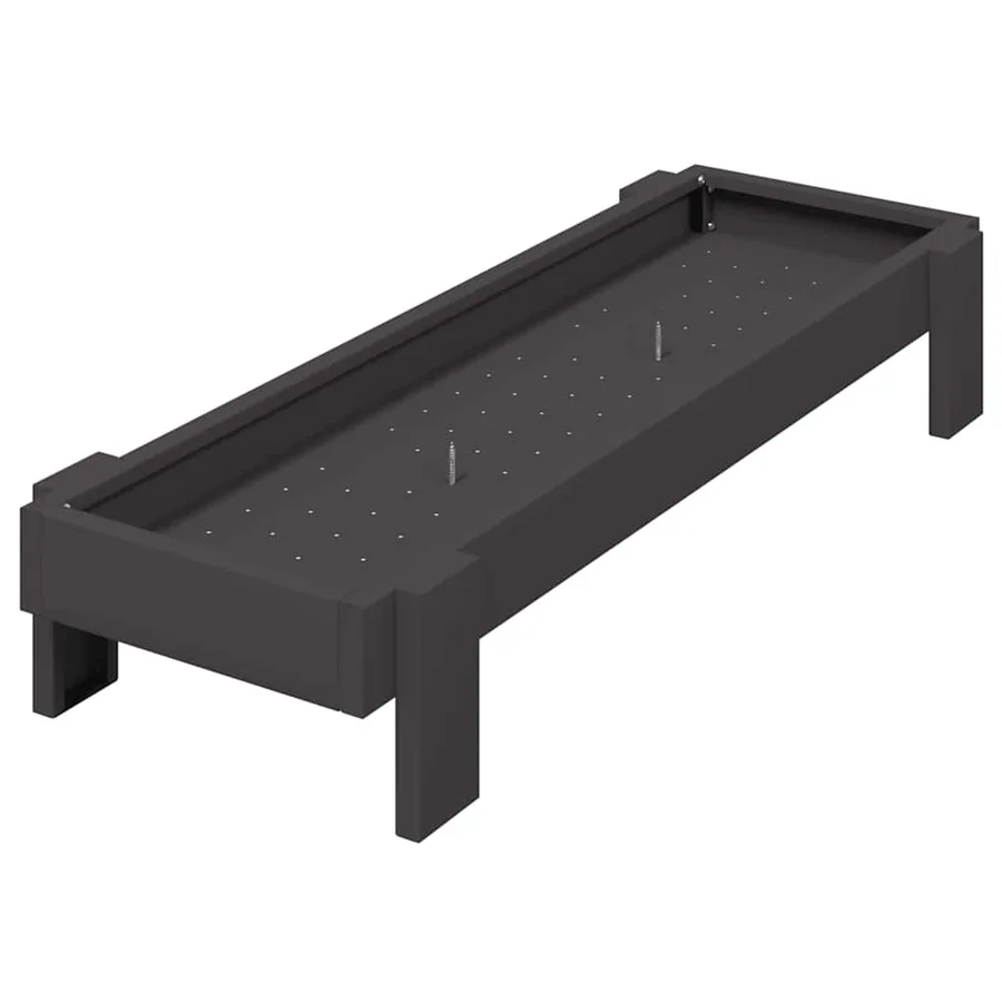Bac de nourrissage pour poules Noir 80 x 28 x 13.5 cm - 2