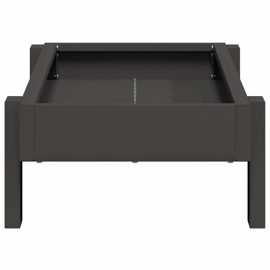 Bac de nourrissage pour poules Noir 80 x 28 x 13.5 cm - 6